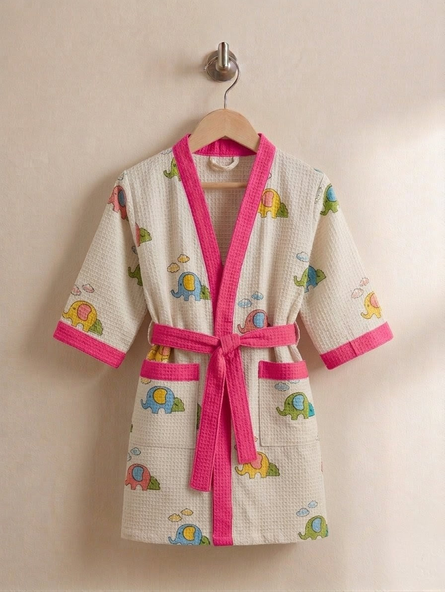 Pink Elephant Waffle Lounger