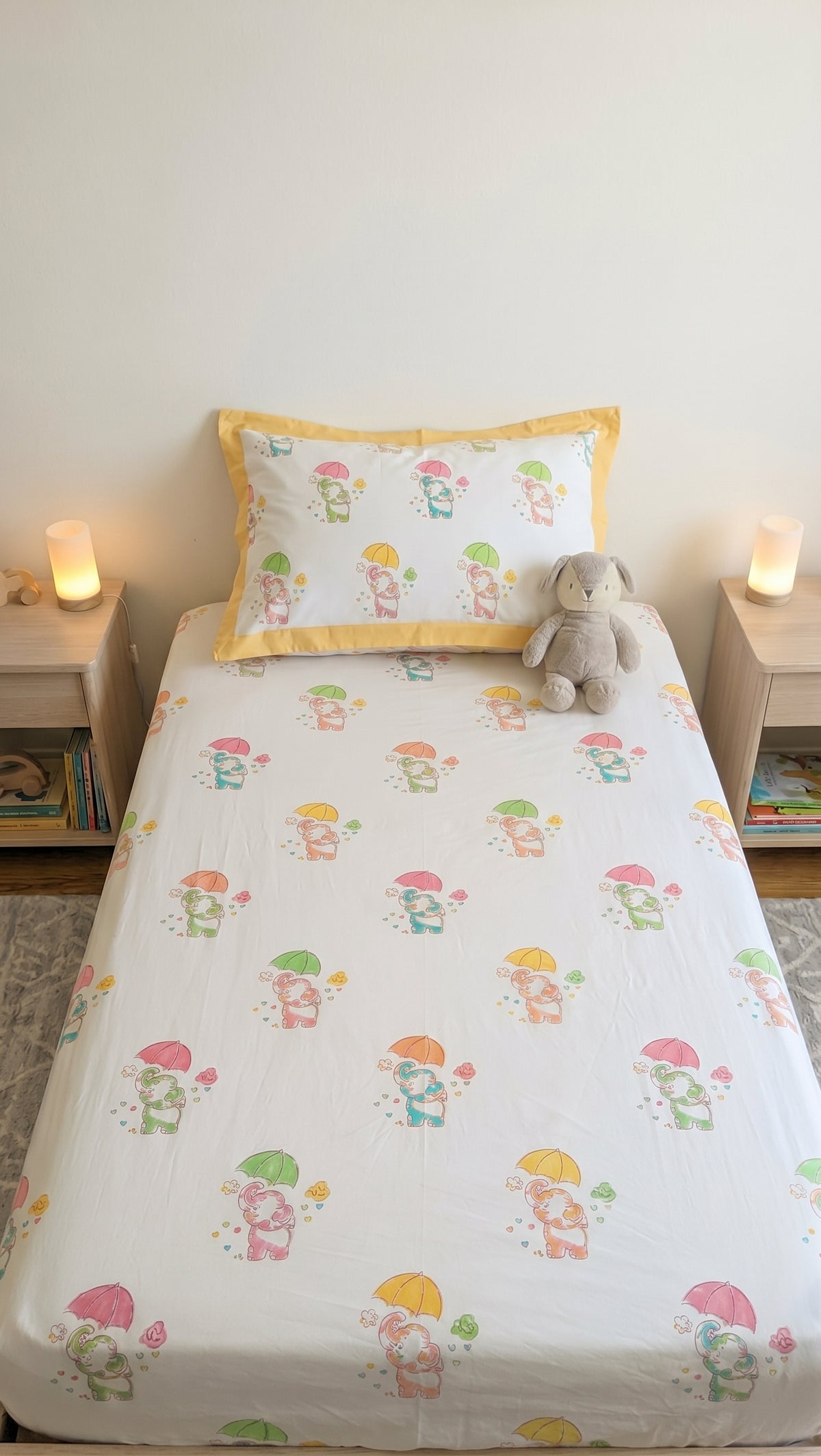 Gentle Elephant Fitted Bedsheet