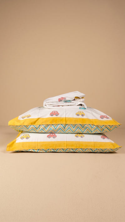 Vintage Motorcar Fitted Bedsheet