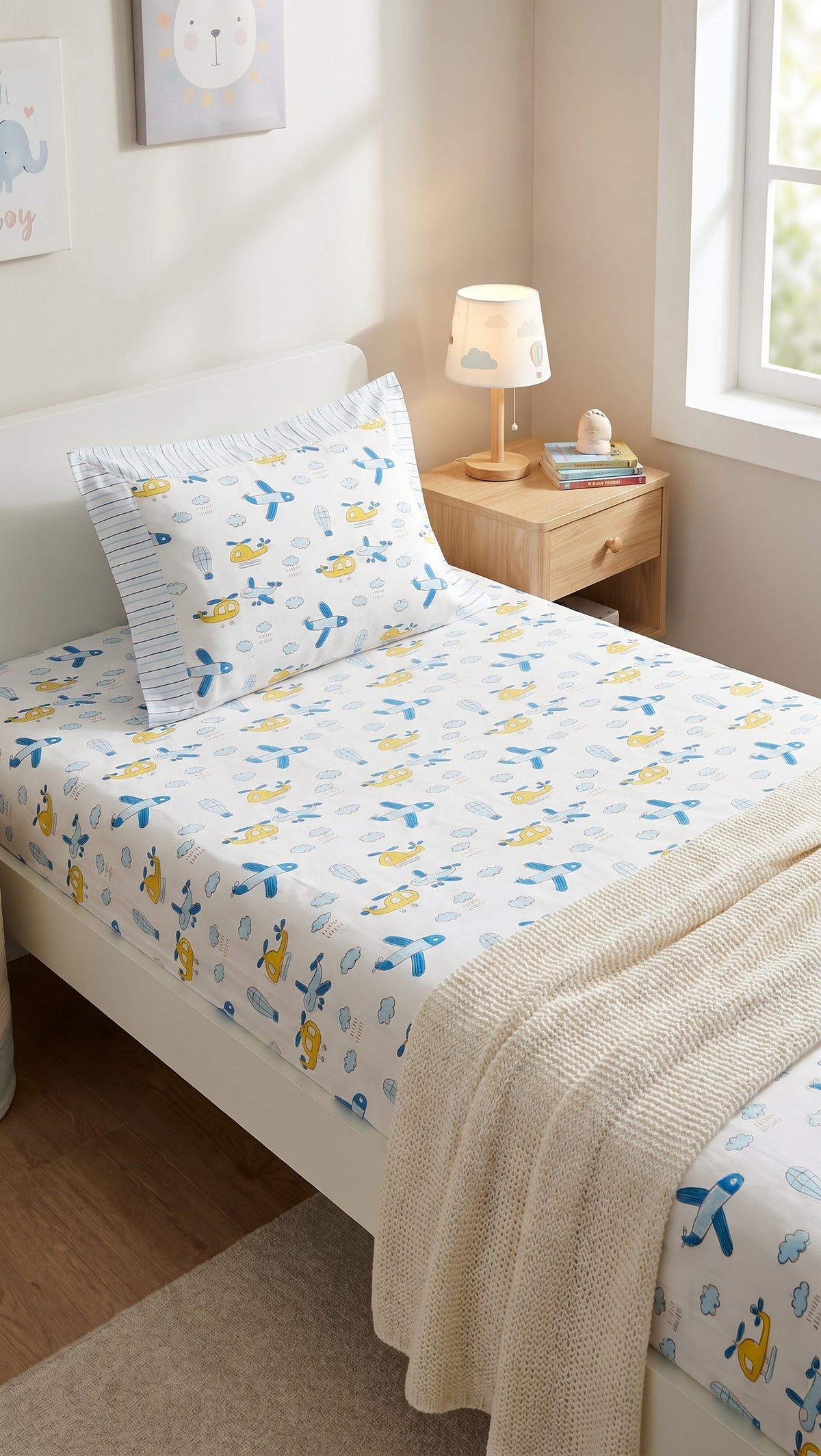 Cloud Hopper Fitted Bedsheet